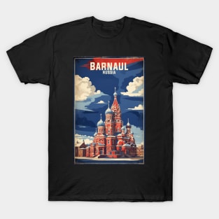 Barnaul Russia Vintage Travel Tourism T-Shirt